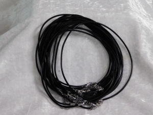 Leather Necklace 3mm with Lobster Clasp 45cm